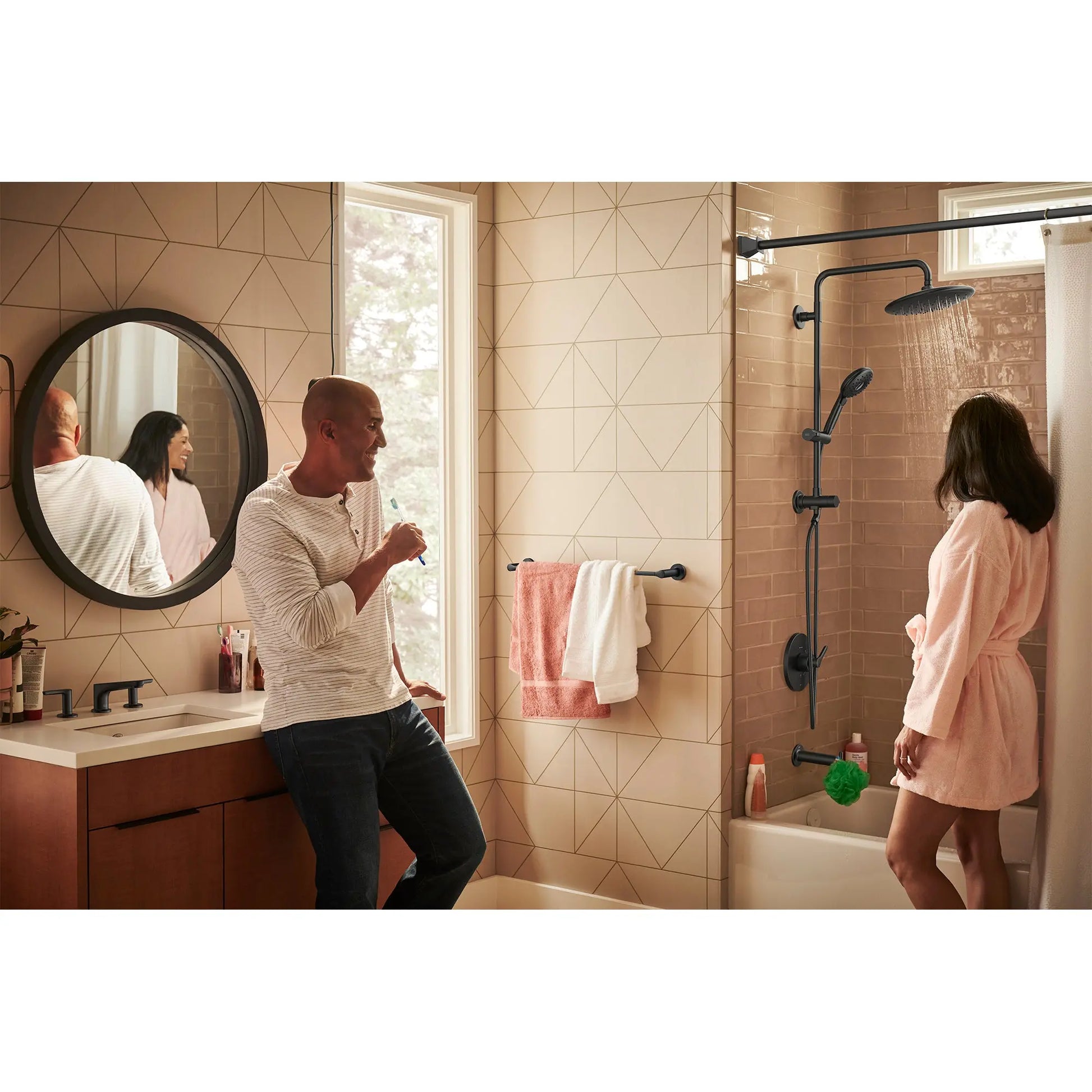 American Standard Studio S Widespread Low Spout Lever Handles 1.2 gpm/4.5 L/min With Lever Handles 7105857.243 - Plumbing Market
