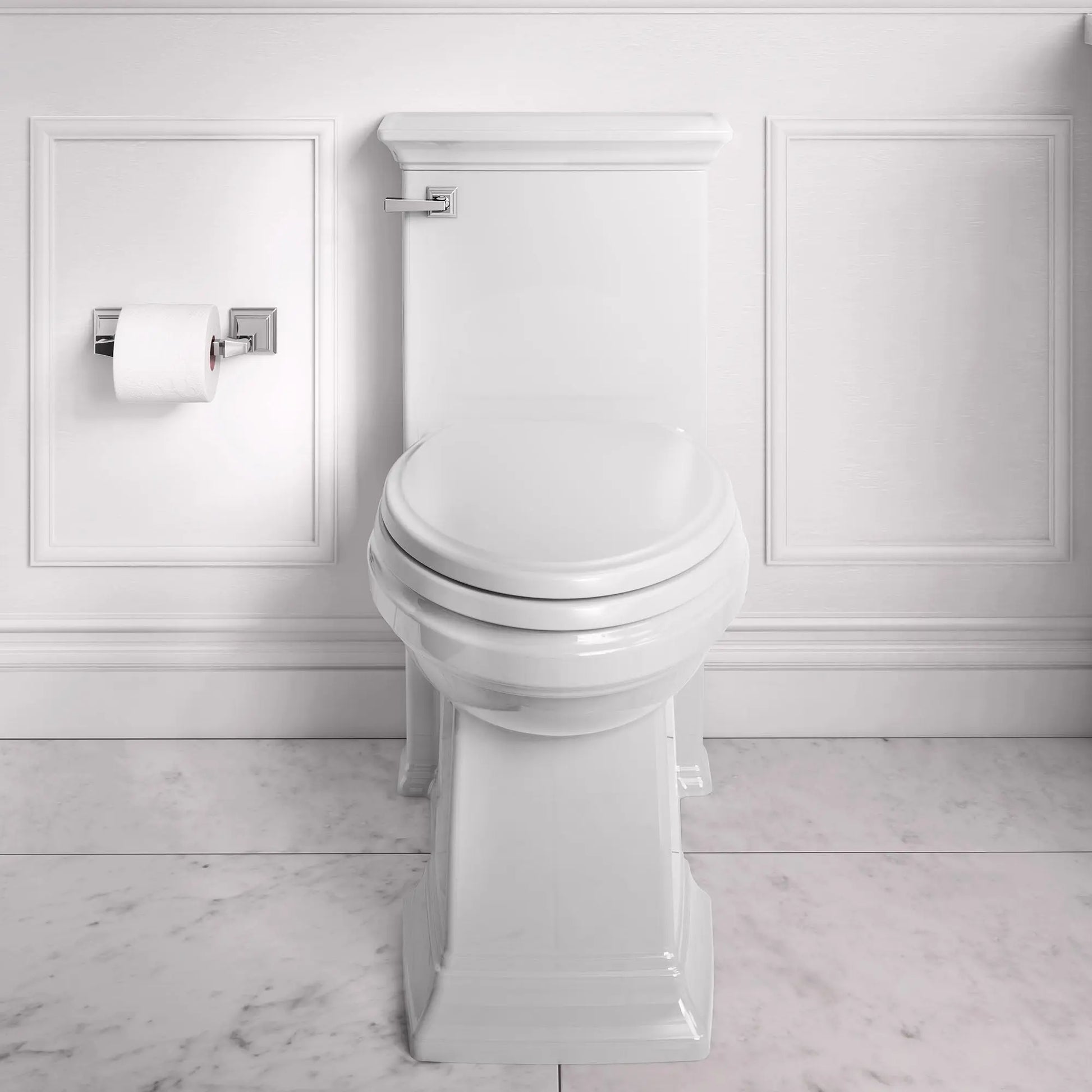 American Standard Town Square S 1.28 Elongated One Piece Toilet With Seat - Plumbing Market