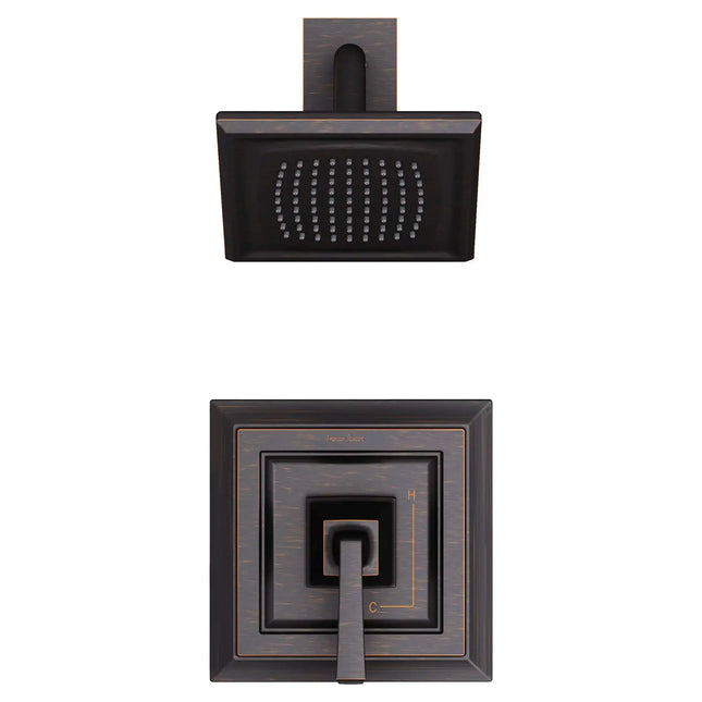 American Standard Town Square S 1.75 gpm/6.8 L/min Shower Trim Kit With Water-Saving Showerhead, Double Ceramic Pressure Balance Cartridge With Lever Handle TU455507.278 - Plumbing Market