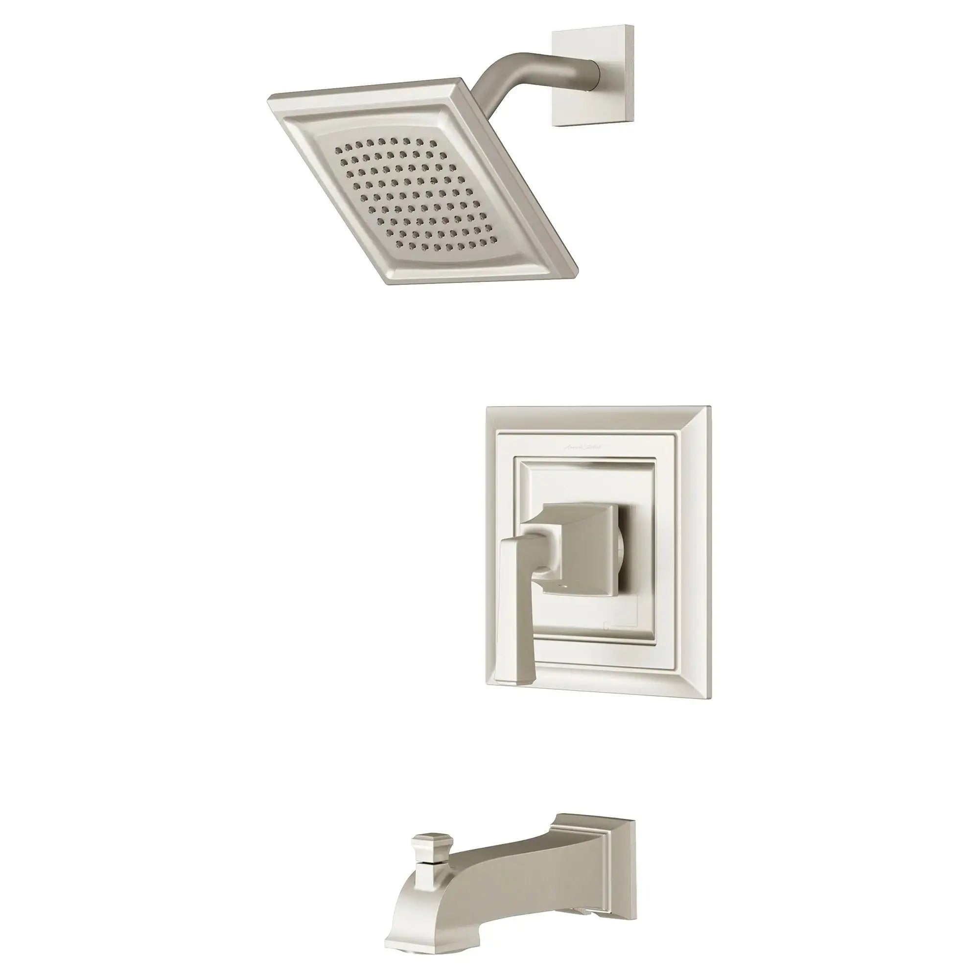 American Standard Town Square S 1.75 gpm/6.8 L/min Tub and Shower Trim Kit With Water-Saving Showerhead, Double Ceramic Pressure Balance Cartridge With Lever Handle TU455508.295 - Plumbing Market