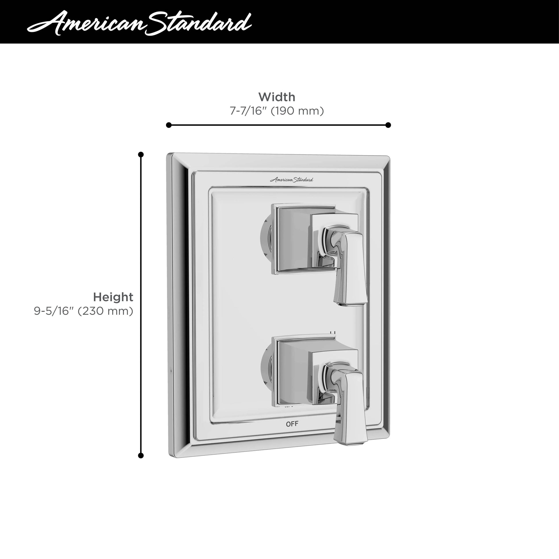 American Standard Town Square S 2-Handle Integrated Shower Diverter Trim Only TU455740.295 - Plumbing Market