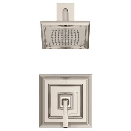 American Standard Town Square S 2.5 gpm/9.5 L/min Shower Trim Kit With Single Function Showerhead, Double Ceramic Pressure Balance Cartridge With Lever Handle TU455501.013 - Plumbing Market