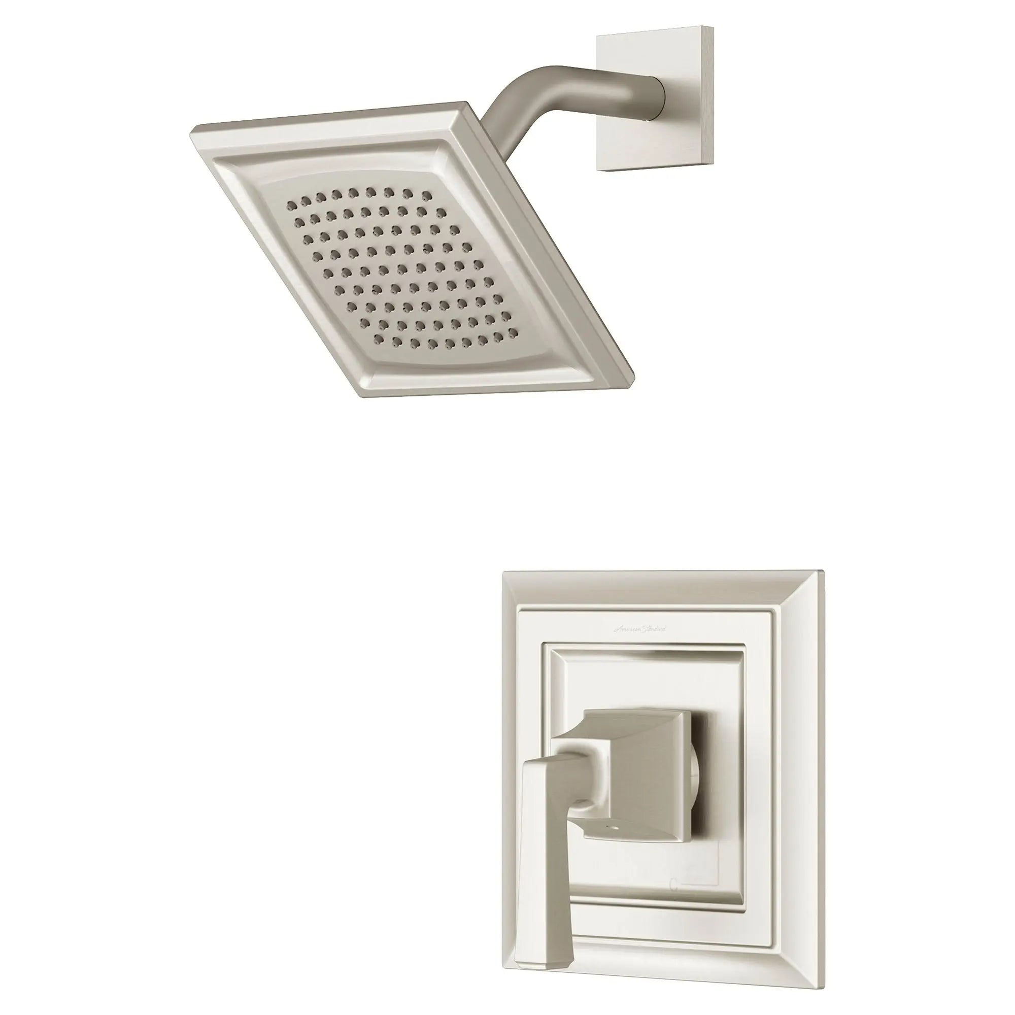 American Standard Town Square S 2.5 gpm/9.5 L/min Shower Trim Kit With Single Function Showerhead, Double Ceramic Pressure Balance Cartridge With Lever Handle TU455501.295 - Plumbing Market