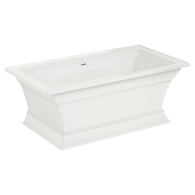 American Standard Town Square S 68 x 36-Inch Freestanding Bathtub Center Drain With Integrated Overflow 2546004.02 - Plumbing Market