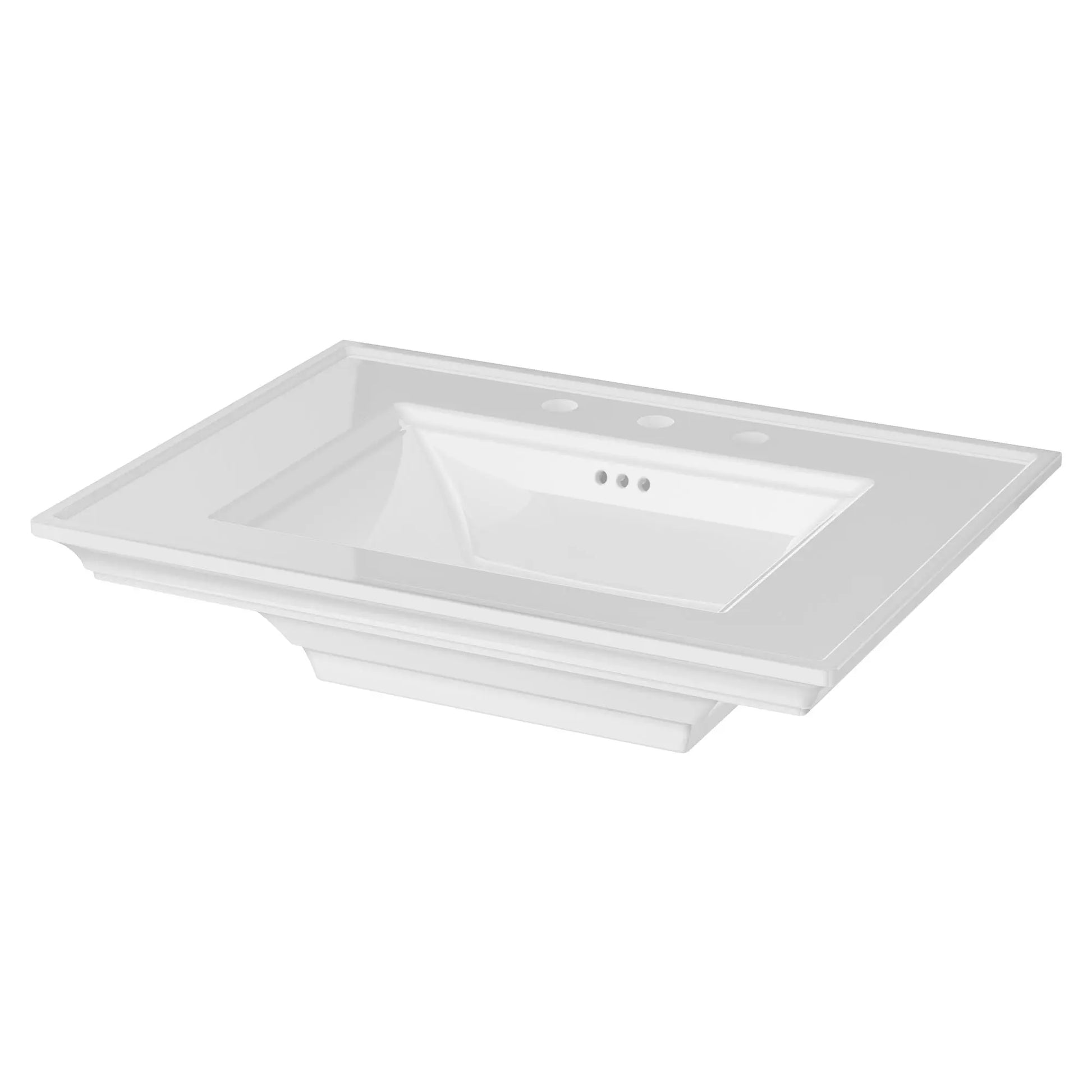 American Standard Town Square S 8-Inch Widespread Pedestal Sink Top 297008.02 - Plumbing Market