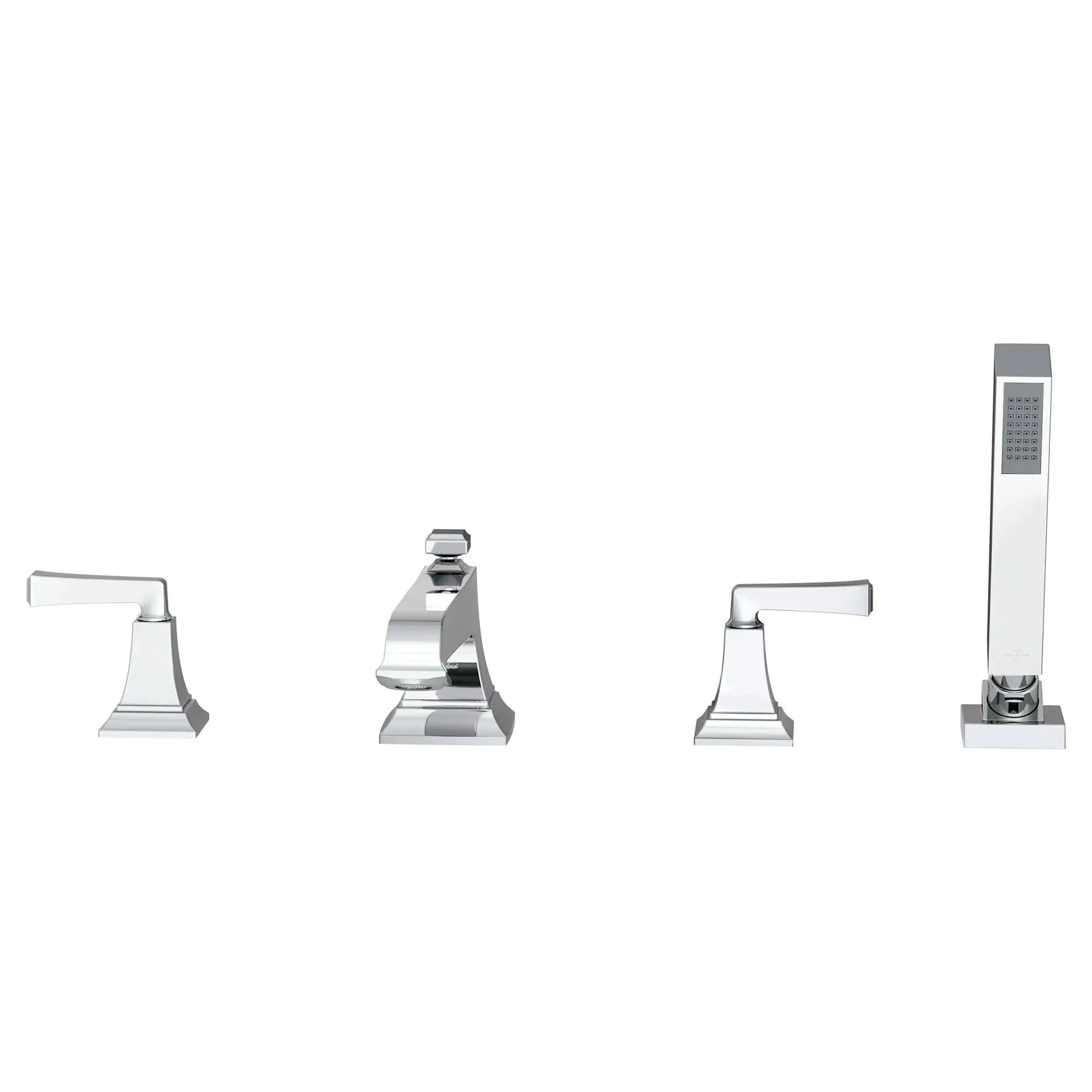 American Standard Town Square S Bathub Faucet With Lever Handles and Personal Shower for Flash Rough-in Valve T455901.002 - Plumbing Market