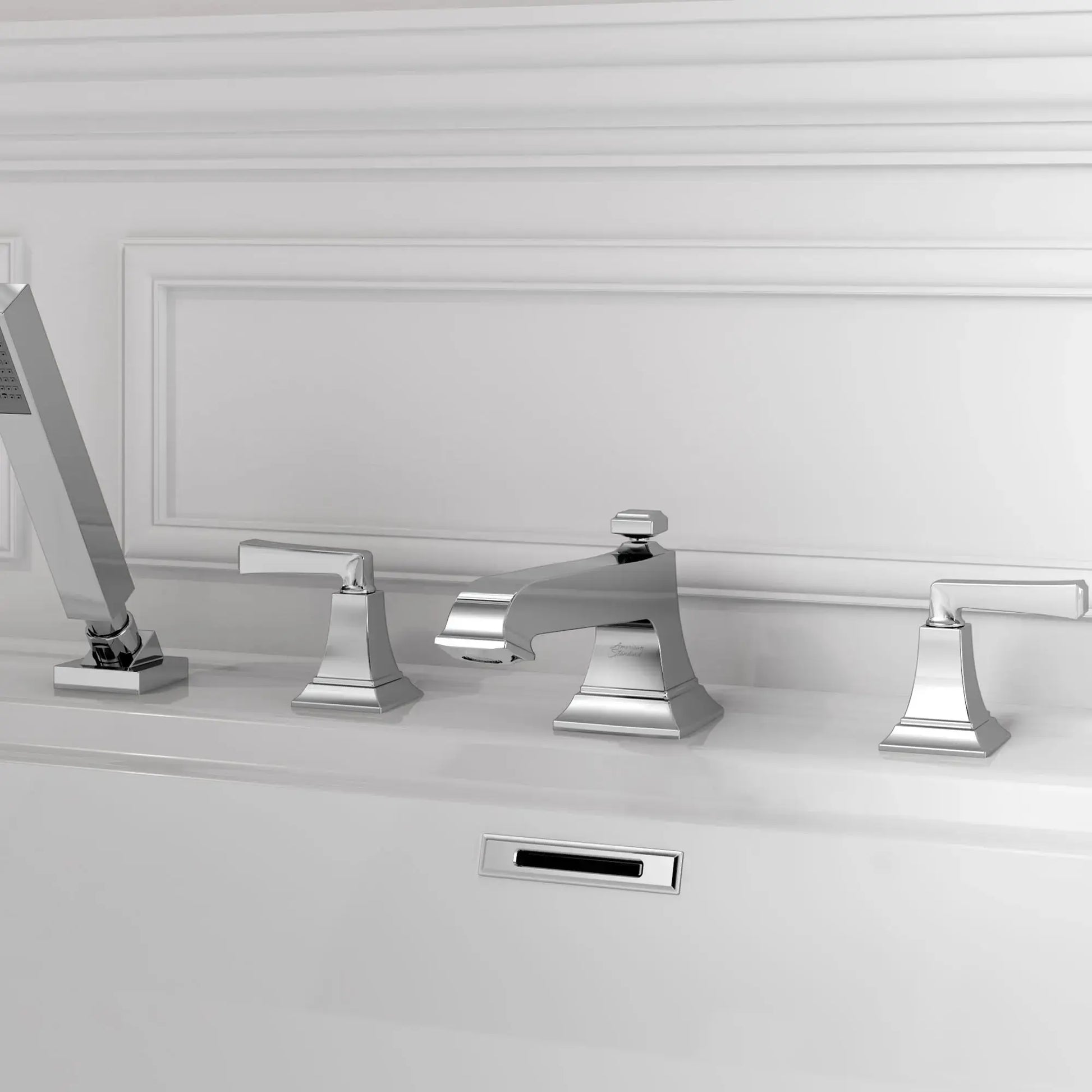 American Standard Town Square S Bathub Faucet With Lever Handles and Personal Shower for Flash Rough-in Valve T455901.002 - Plumbing Market