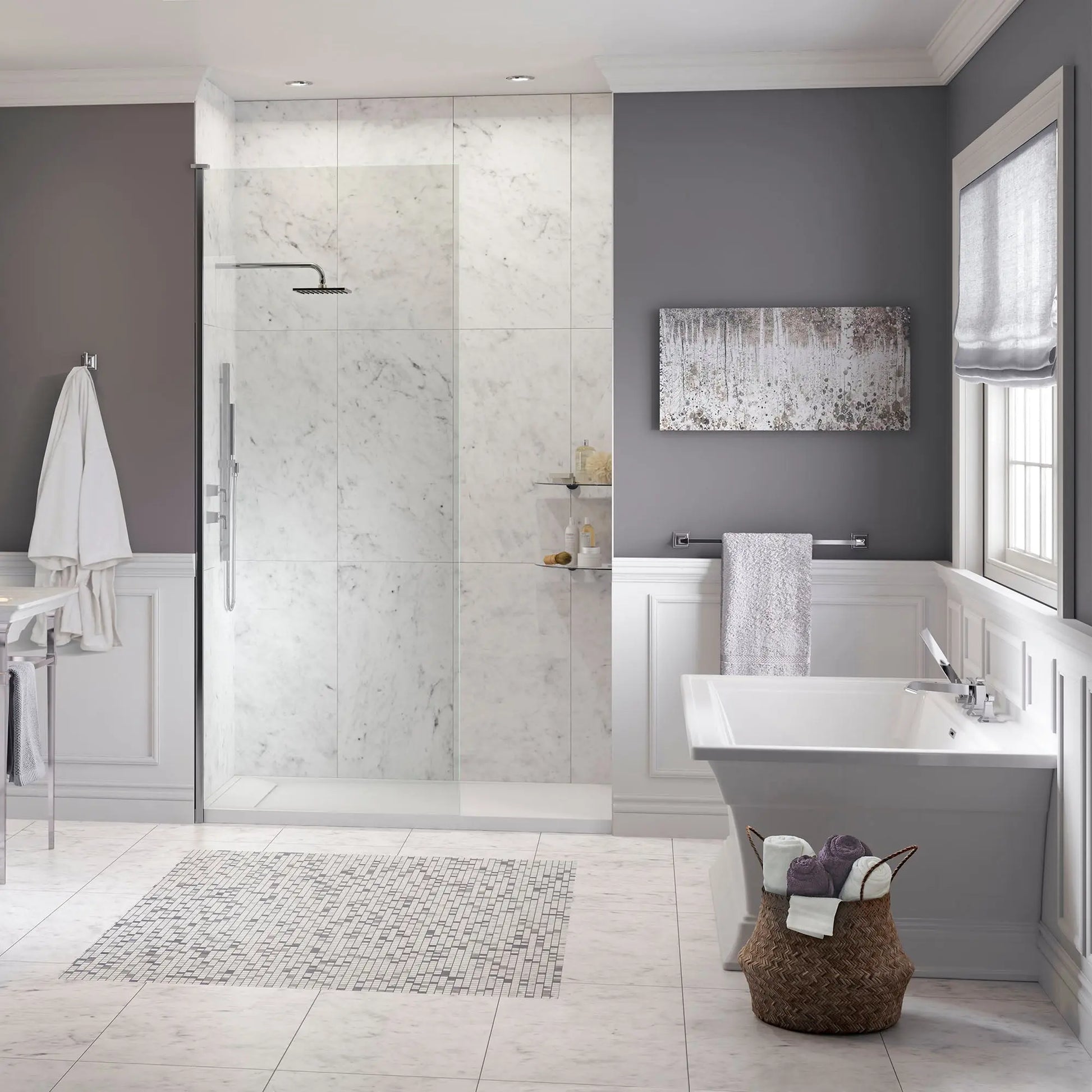 American Standard Town Square S Bathub Faucet With Lever Handles and Personal Shower for Flash Rough-in Valve T455901.002 - Plumbing Market
