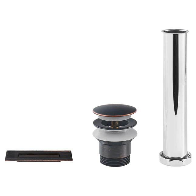 American Standard Town Square S Freestanding Bathtub Overflow Cover and Drain Kit 1614305.278 - Plumbing Market