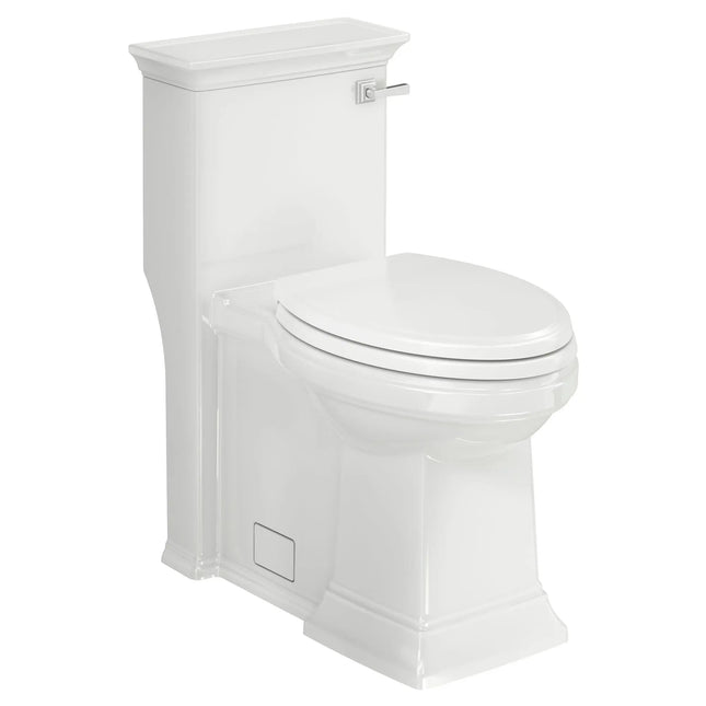 American Standard Town Square S One-Piece 1.28 gpf/4.8 Lpf Chair Height Right-Hand Trip Lever Elongated Toilet With Seat 2851A105.020 - Plumbing Market