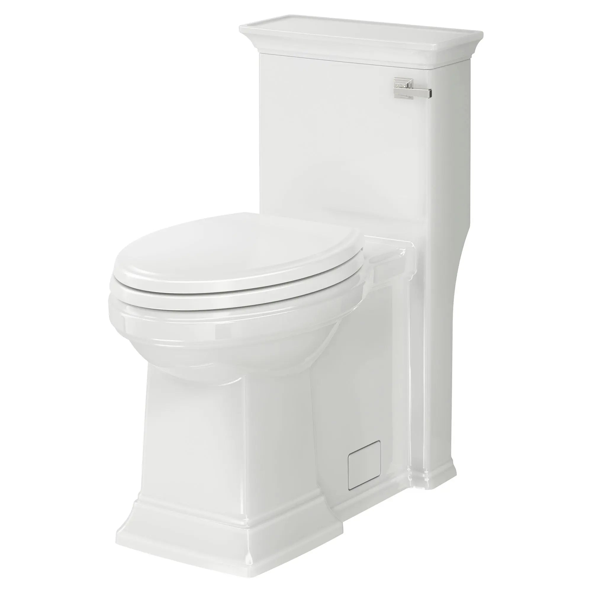 American Standard Town Square S One-Piece 1.28 gpf/4.8 Lpf Chair Height Right-Hand Trip Lever Elongated Toilet With Seat 2851A105.020 - Plumbing Market