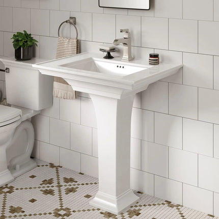 American Standard Town Square S Single Hole Single-Handle Bathroom Faucet 1.2 gpm/4.5 L/min With Lever Handle 7455107.013 - Plumbing Market