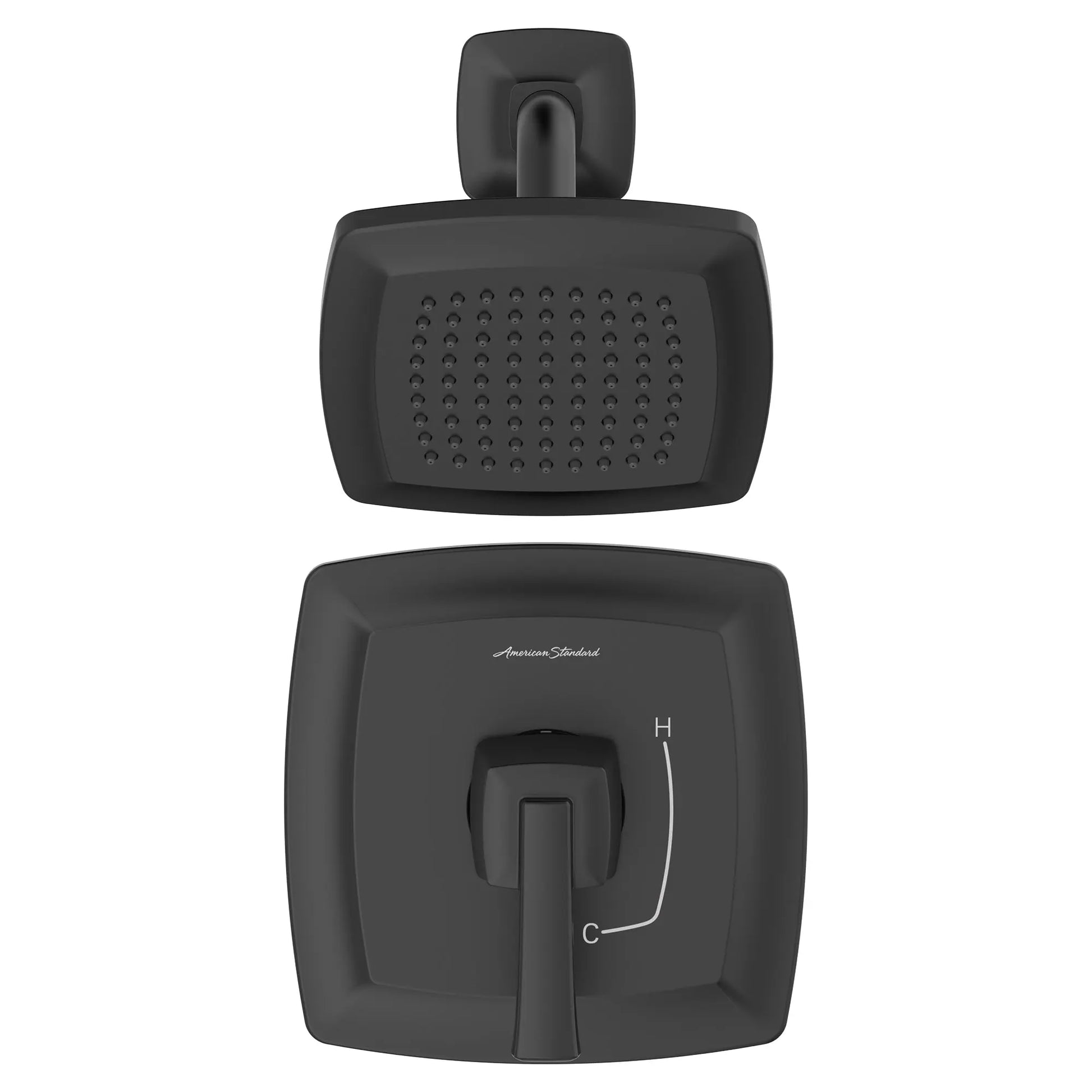 American Standard Townsend 1.75 gpm/6.6 L/min Shower Trim Kit With Water-Saving Showerhead, Double Ceramic Pressure Balance Cartridge With Lever Handle TU353507.243 - Plumbing Market