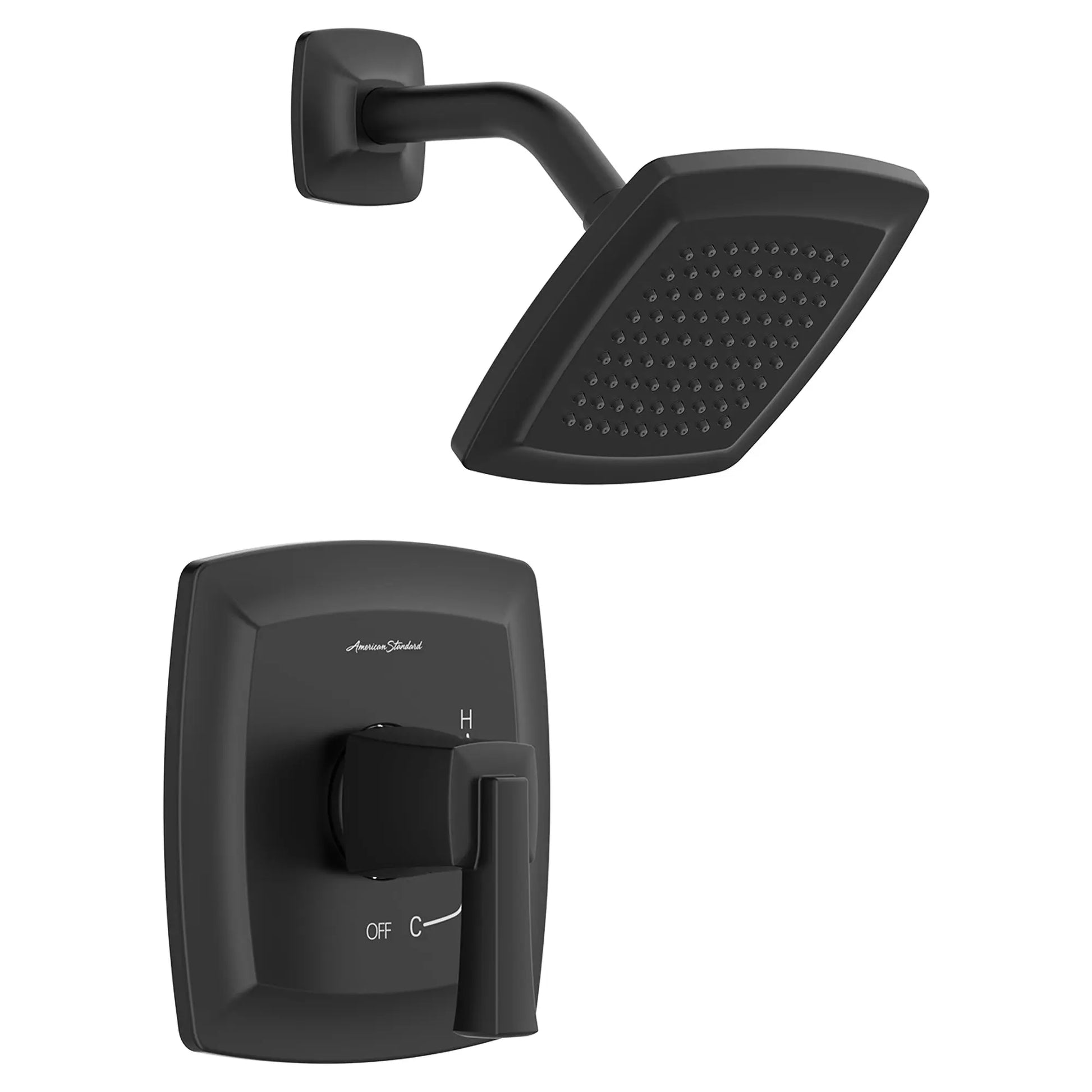 American Standard Townsend 1.75 gpm/6.6 L/min Shower Trim Kit With Water-Saving Showerhead, Double Ceramic Pressure Balance Cartridge With Lever Handle TU353507.243 - Plumbing Market