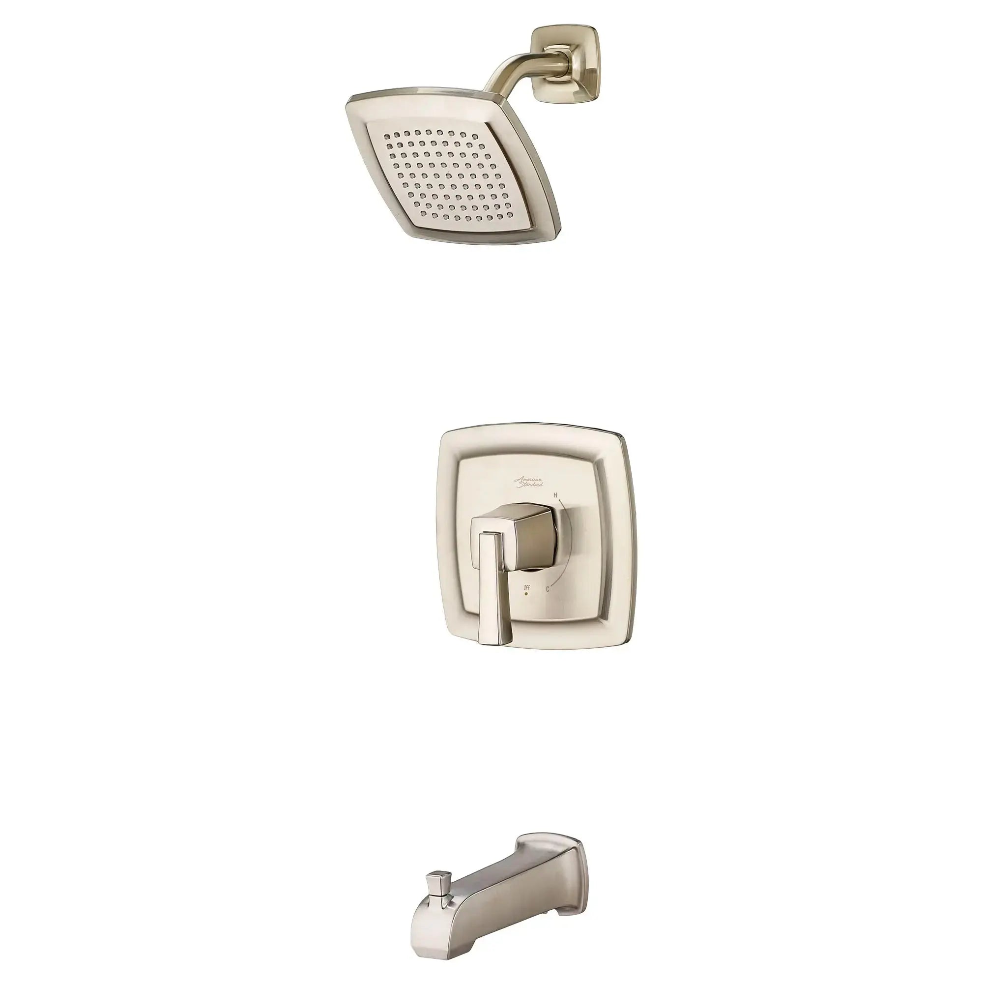 American Standard Townsend 1.75gpm/6.6 L/min Tub and Shower Trim Kit With Water-Saving Showerhead, Double Ceramic Pressure Balance Cartridge With Lever Handle TU353508.295 - Plumbing Market