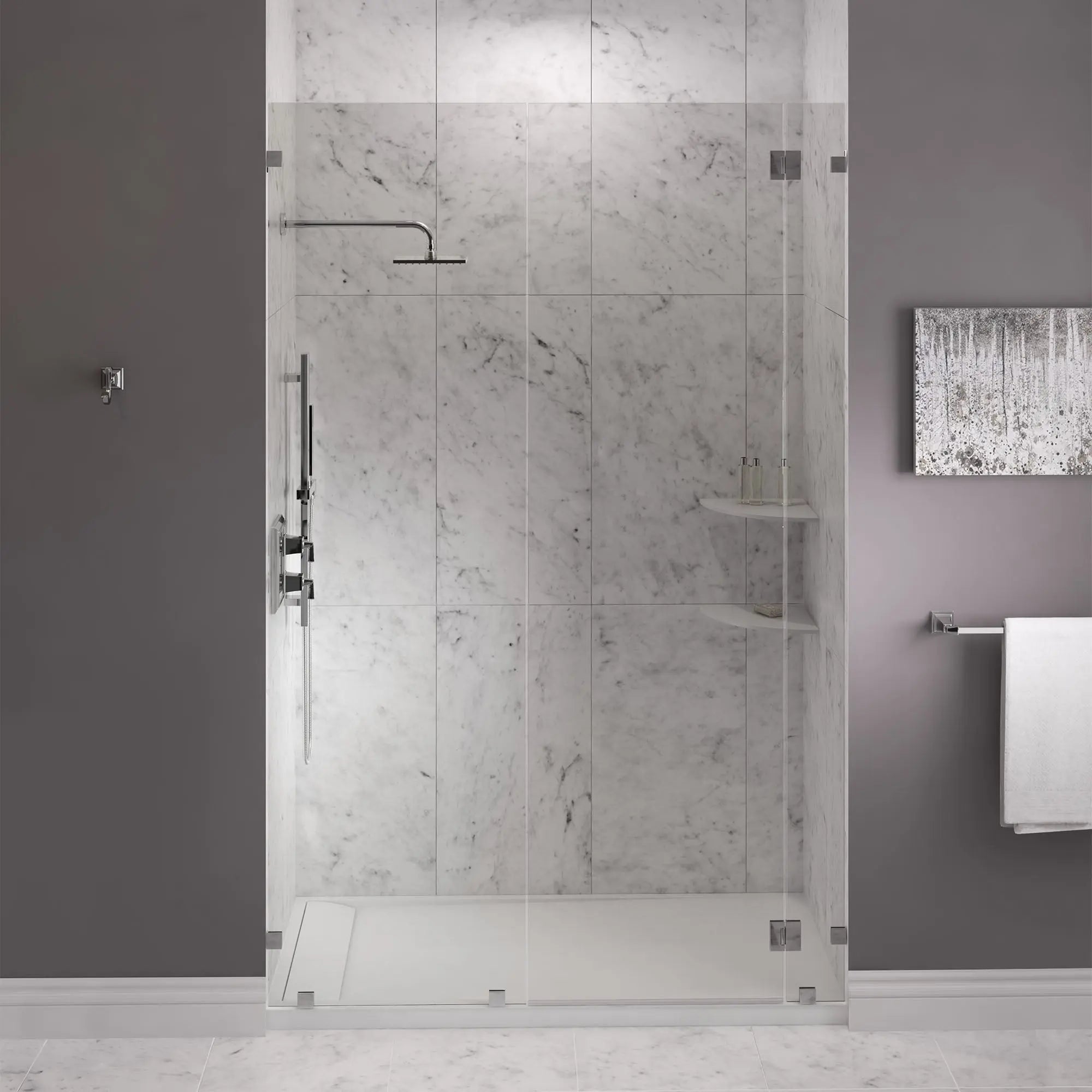 American Standard Townsend 60 x 32-Inch Single Threshold Shower Base With Left-Hand Outlet 6032SM-LHOL.218 - Plumbing Market
