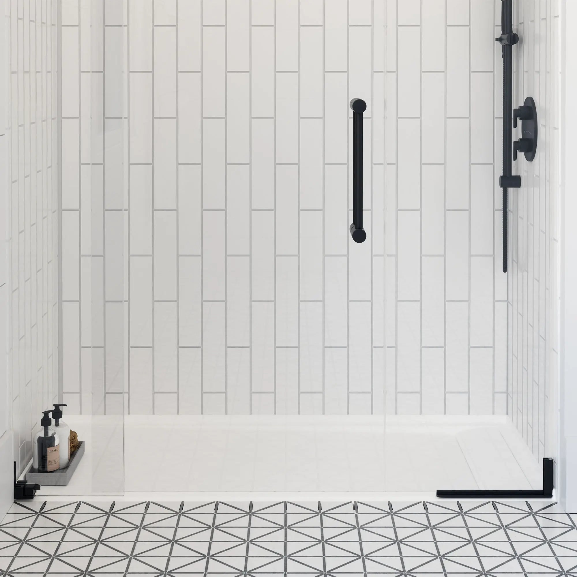 American Standard Townsend 60 x 32-Inch Single Threshold Shower Base With Right-Hand Outlet 6032SM-RHOL.218 - Plumbing Market
