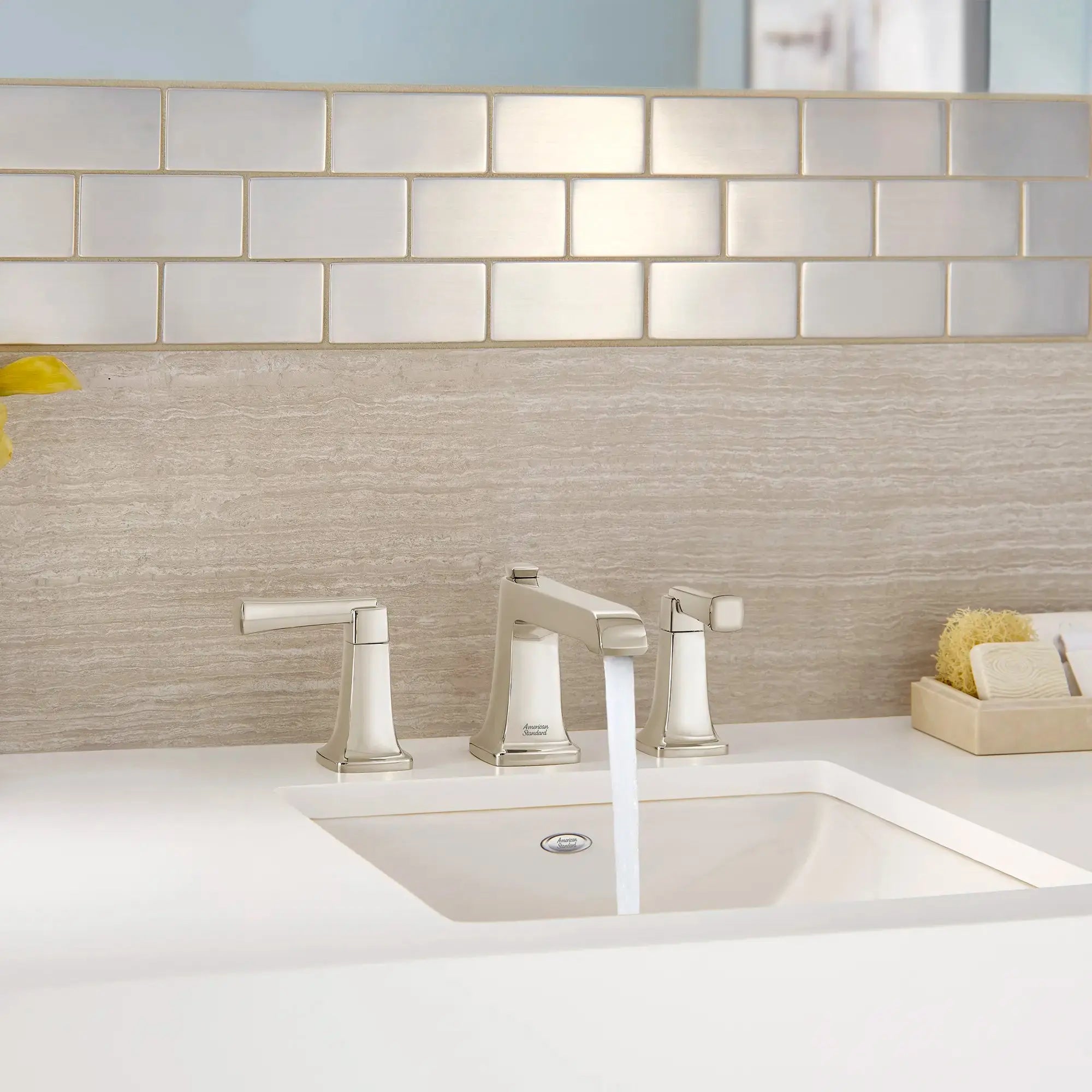 American Standard Townsend 8-Inch Widespread 2-Handle Bathroom Faucet 1.2 gpm/4.5 L/min With Lever Handles 7353841.013 - Plumbing Market