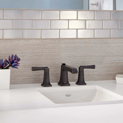 American Standard Townsend 8-Inch Widespread 2-Handle Bathroom Faucet 1.2 gpm/4.5 L/min With Lever Handles 7353841.278 - Plumbing Market