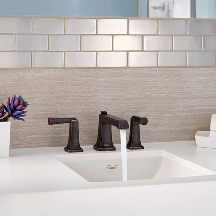 American Standard Townsend 8-Inch Widespread 2-Handle Bathroom Faucet 1.2 gpm/4.5 L/min With Lever Handles 7353841.278 - Plumbing Market