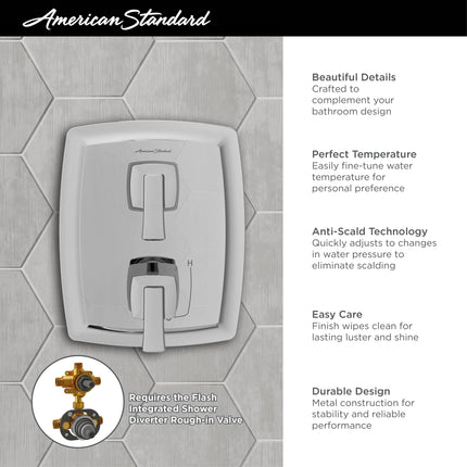 American Standard Townsend2-Handle Integrated Shower Diverter Trim Only TU353740.295 - Plumbing Market