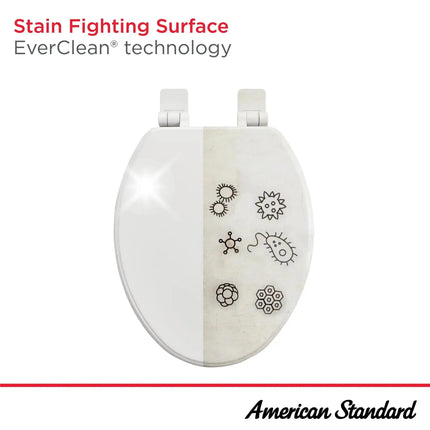 American Standard Transitional Slow-Close Round Front Toilet Seat 5503B00B.020 - Plumbing Market