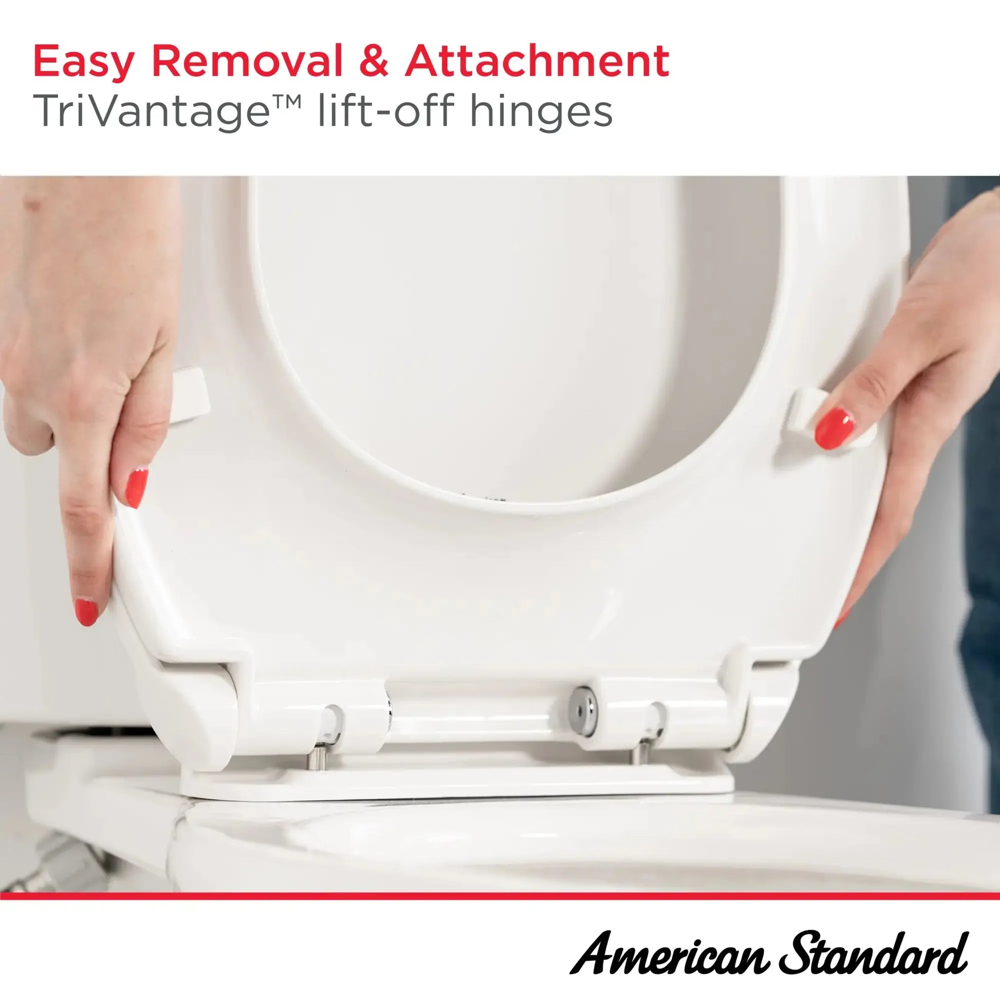 American Standard Transitional Slow-Close & Easy Lift-Off Elongated Toilet Seat 5024A65G.020 - Plumbing Market