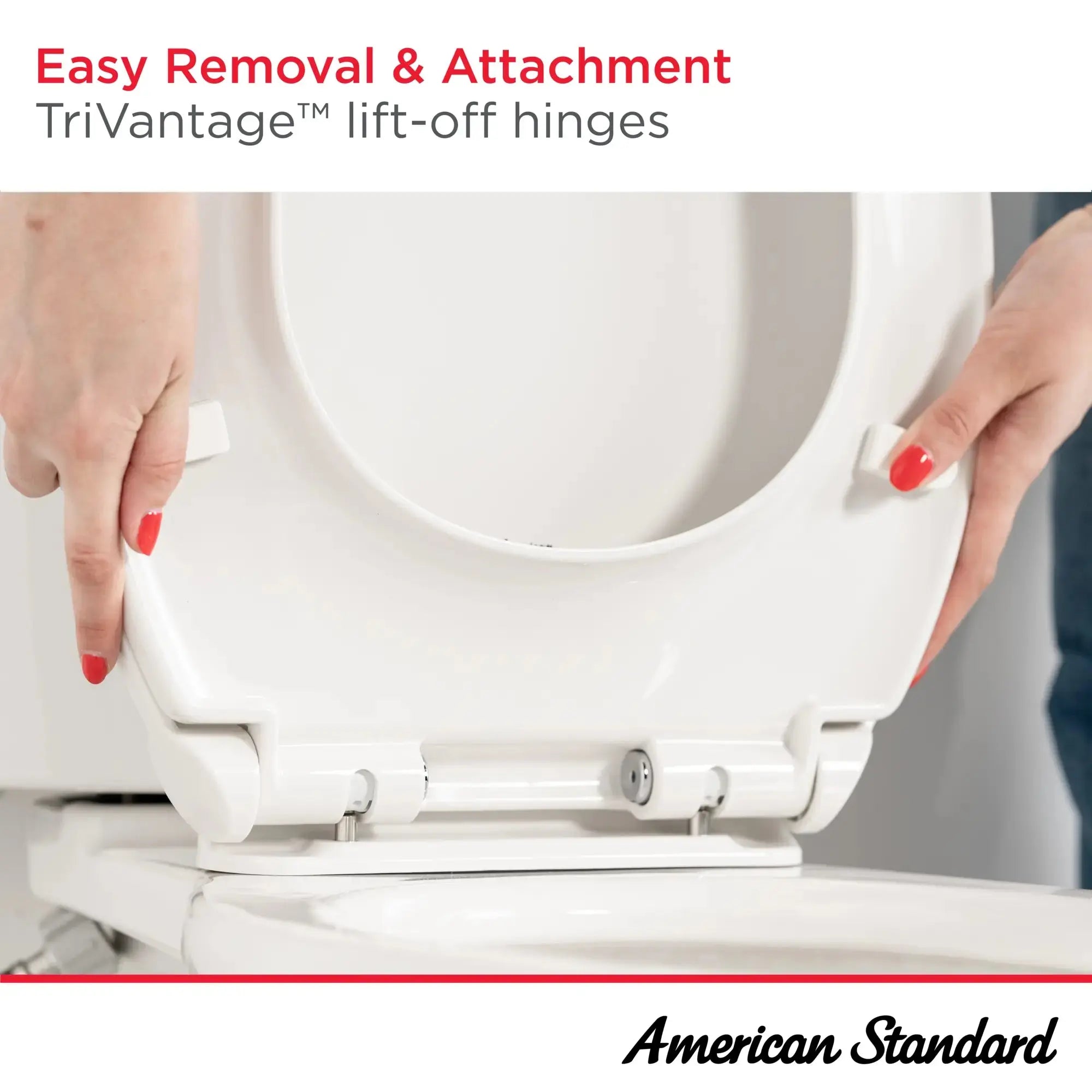 American Standard Transitional Slow-Close & Easy Lift-Off Elongated Toilet Seat 5024A65G.020 - Plumbing Market