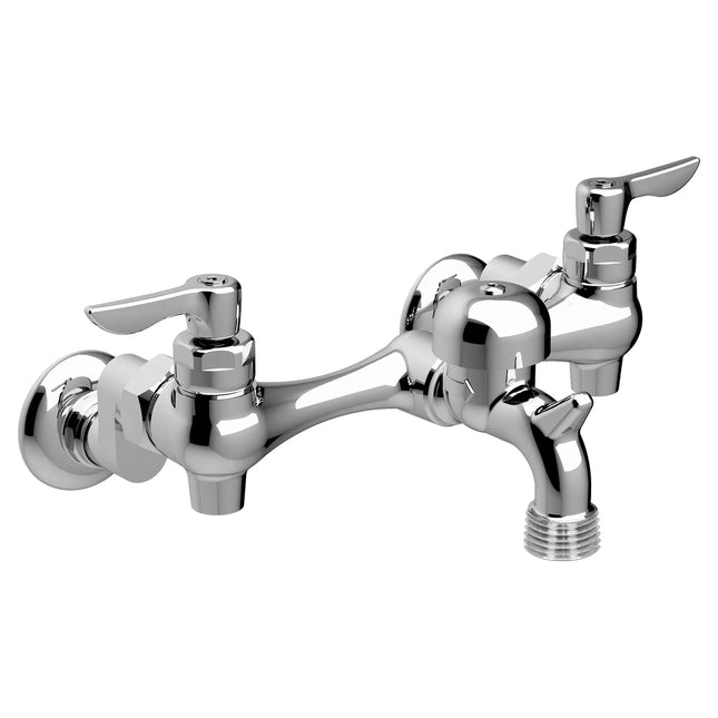 American Standard Wall-Mount Service Sink Faucet With 3-Inch Vacuum Breaker Spout and Offset Shanks 8351076.004 - Plumbing Market