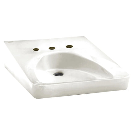 American Standard Wheelchair Wall-Hung Sink With 10-1/2-Inch Widespread 9140013.02 - Plumbing Market