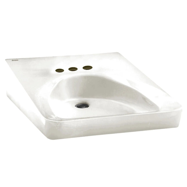 American Standard Wheelchair Wall-Hung Sink with 4-Inch Centerset 9141011.02 - Plumbing Market