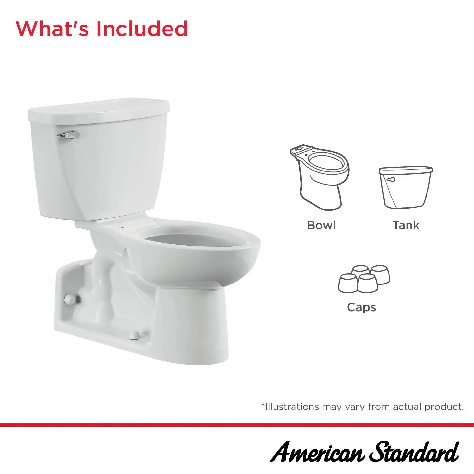 American Standard Yorkville Two-Piece Pressure Assist 1.6 gpf/6.0 Lpf Back Outlet Elongated EverClean Toilet Less Seat - Plumbing Market