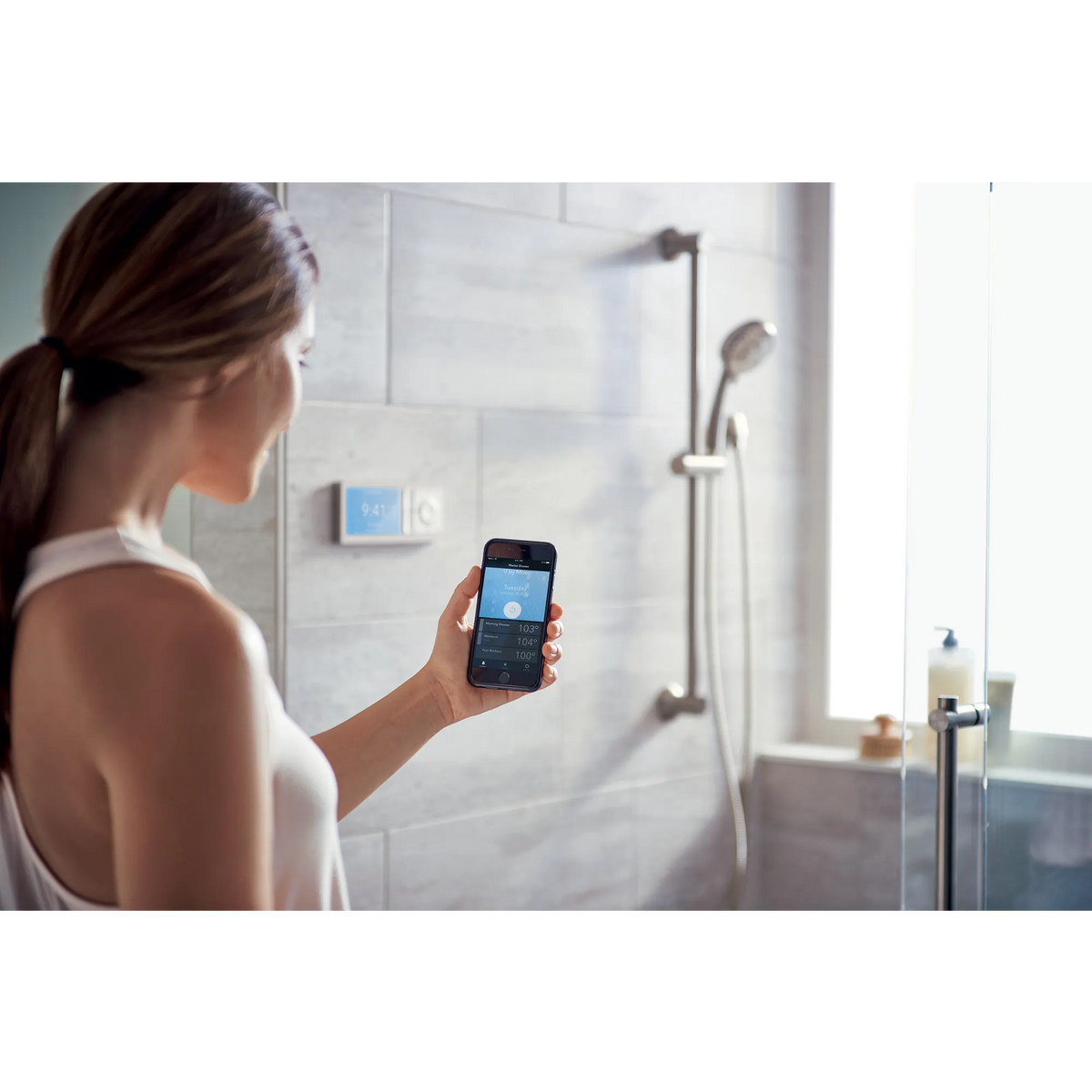 Moen Smart Shower 2-Outlet Shower Controller In TS3302TB in Terra Beige (TS3302TB) - view 2