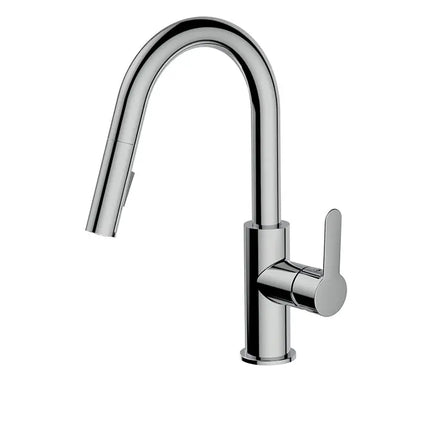 Aquabrass Barley Prep Pull-Down Dual Stream Mode Kitchen Faucet Chrome - Plumbing Market