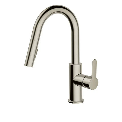 Aquabrass Barley Prep Pull-Down Dual Stream Mode Kitchen Faucet Chrome - Plumbing Market