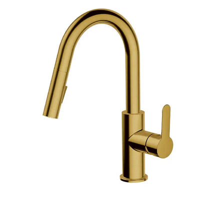 Aquabrass Barley Prep Pull-Down Dual Stream Mode Kitchen Faucet Chrome - Plumbing Market