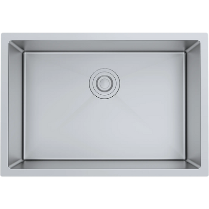 Aquaflo Essence 26" Handcrafted Single Bowl BAr/ Kitchen Sink with Basket Strainer - Plumbing Market