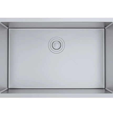 Aquaflo Essence 30" Handcrafted Single Bowl Kitchen Sink with Basket Strainer - Plumbing Market