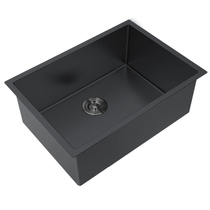 Aquaflo Essence 30" Handcrafted Single Bowl Kitchen Sink with Basket Strainer - Plumbing Market