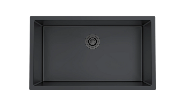 Aquaflo Essence 33" Handcrafted Single Bowl Kitchen Sink with Basket Strainer - Plumbing Market