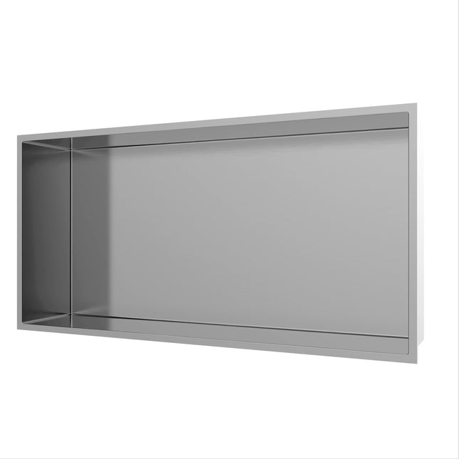 Aquaflo Essential 24" Shower Niche Stanless Steel SNE2412 - Plumbing Market