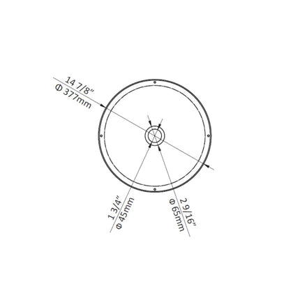 Aquaflo ORB 15" Handcrafted Stainless Steel Vessel Sink - Plumbing Market