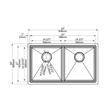 Aquaflo Professional Hex Handcrafted Double - Plumbing Market