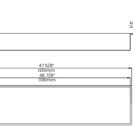 Aquaflo Sleek 48" Shower Niche Stanless Steel SNS4812 - Plumbing Market