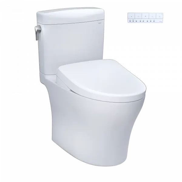 Aquia® IV Cube - WASHLET®+ S7 Two-Piece Toilet - 1.28 GPF & 0.9 GPF - Plumbing Market