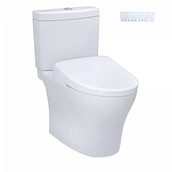 Aquia® IV - WASHLET®+ S7A Two-Piece Toilet - 1.28 GPF & 0.9 GPF - Universal Height - Plumbing Market