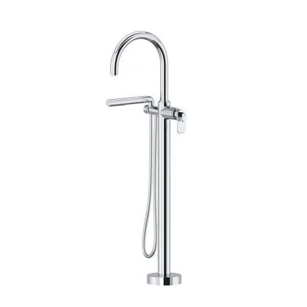 Arca™ Thermostatic Single  Hole Floor Mount Tub Filler Trim - Plumbing Market