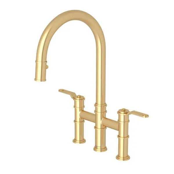 Armstrong™ Pull-Down Bridge Kitchen Faucet With C-Spout - Plumbing Market