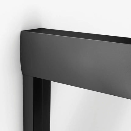 Aura 43-47 x 71 in. 8 mm Bypass Shower Door for Alcove Installation with Clear glass in Matte Black - Plumbing Market