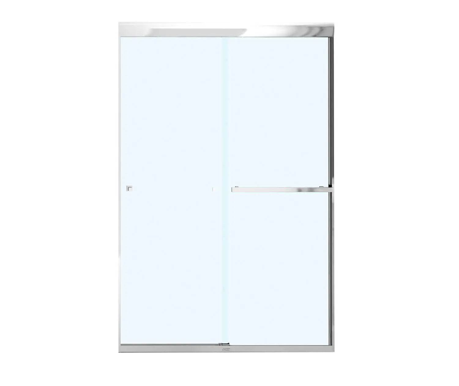 Aura SC 43-47 in. x 71 in. 8 mm Bypass Shower Door for Alcove Installation with Clear glass in Chrome - Plumbing Market
